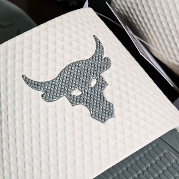 Under Armour UA Project Rock Slides 2.0 Military Green Grey Michelin Gripper 9.5 - Picture 6 of 16